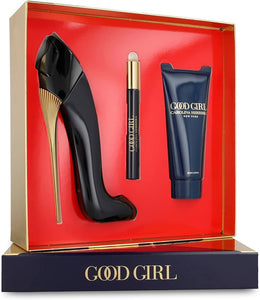 CAROLINA HERRERA GOOD GIRL(W)(H/B)(LI FREE)3PC SET(2.7oz edp sp, 3.4oz Body Lotion, 10ml edp sp