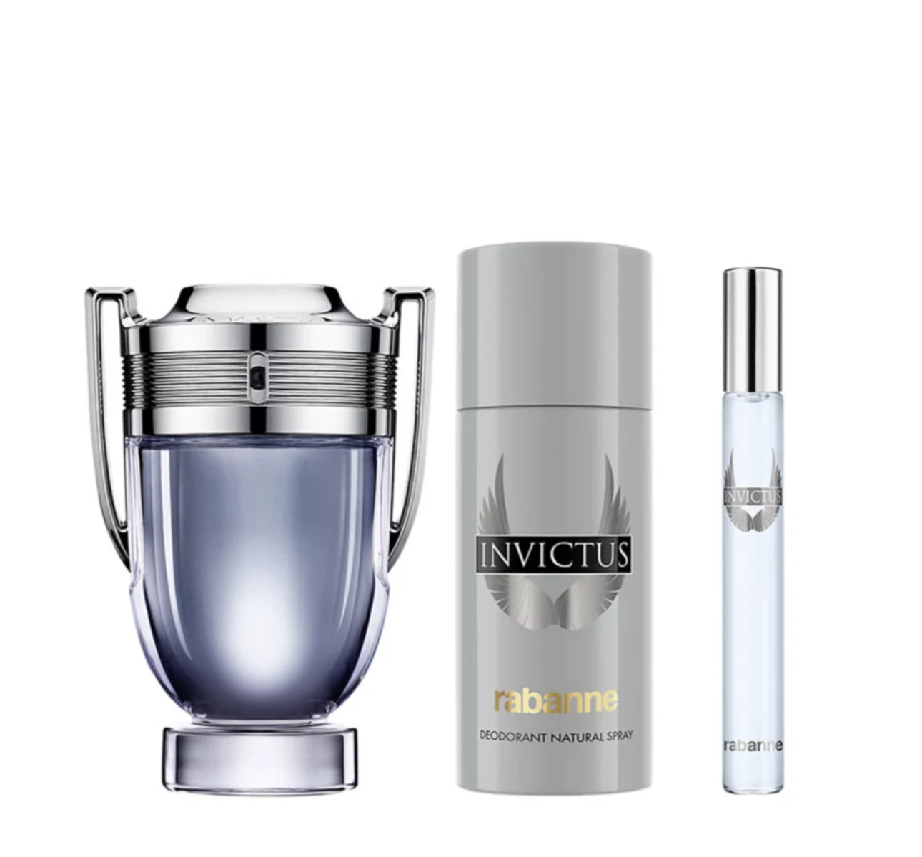 PACO RABANNE INVICTUS Pc Set (M) EDT SP DEO SP OZ