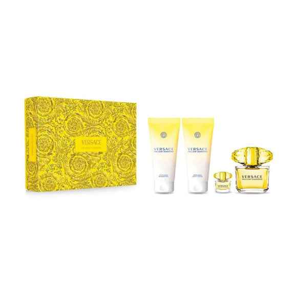 Versace Yellow Diamond 4 Pc Set (W) EDT