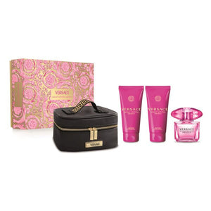VERSACE BRIGHT CRYSTAL ABSOLU(W)(H/B)(LI FREE)4PC SET(3.0oz edp sp,3.4oz B/L,3.4oz S/G,Makeup